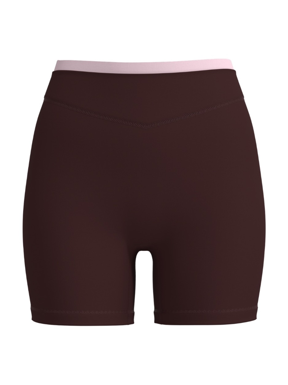 LAYERED SCULPT SHORT - MOCHA BROWN & SOFT PINK - S - NWT - Picture 3 of 8